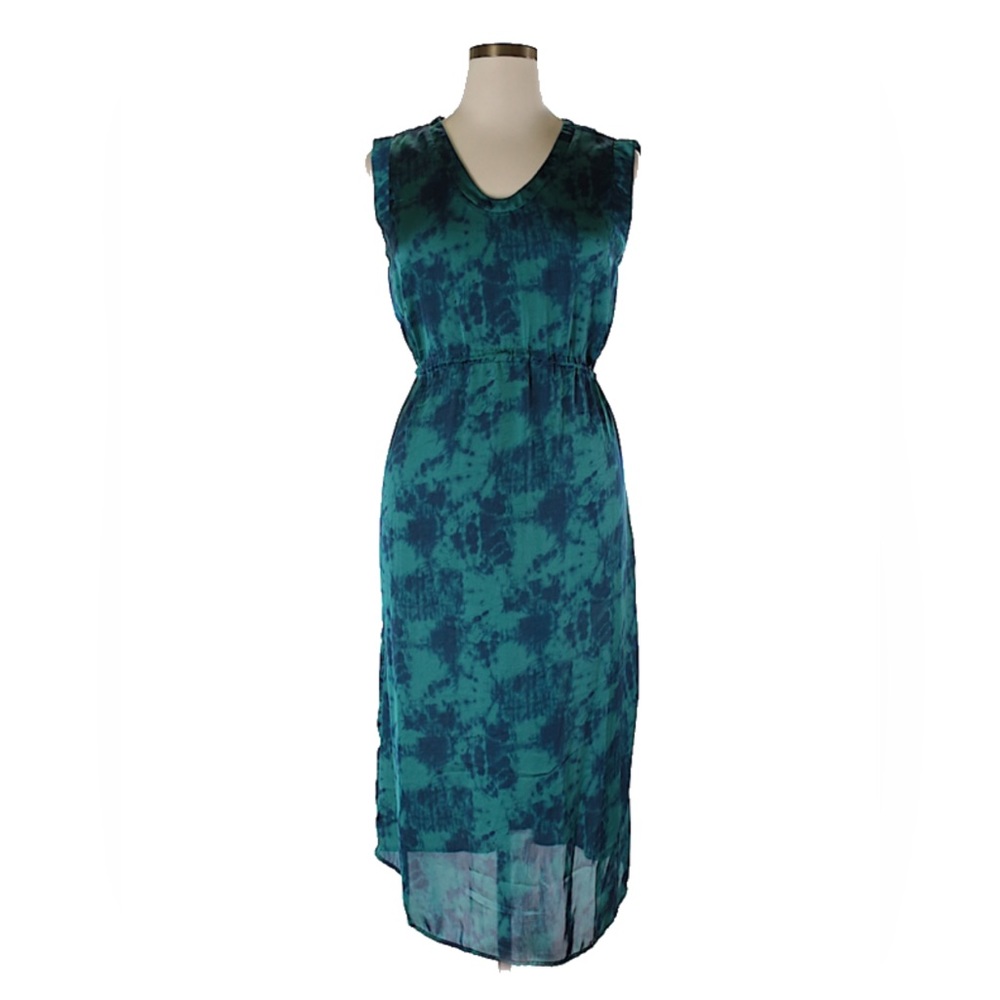 New Carmakoma Blue and Green Dress S fits like 18-20